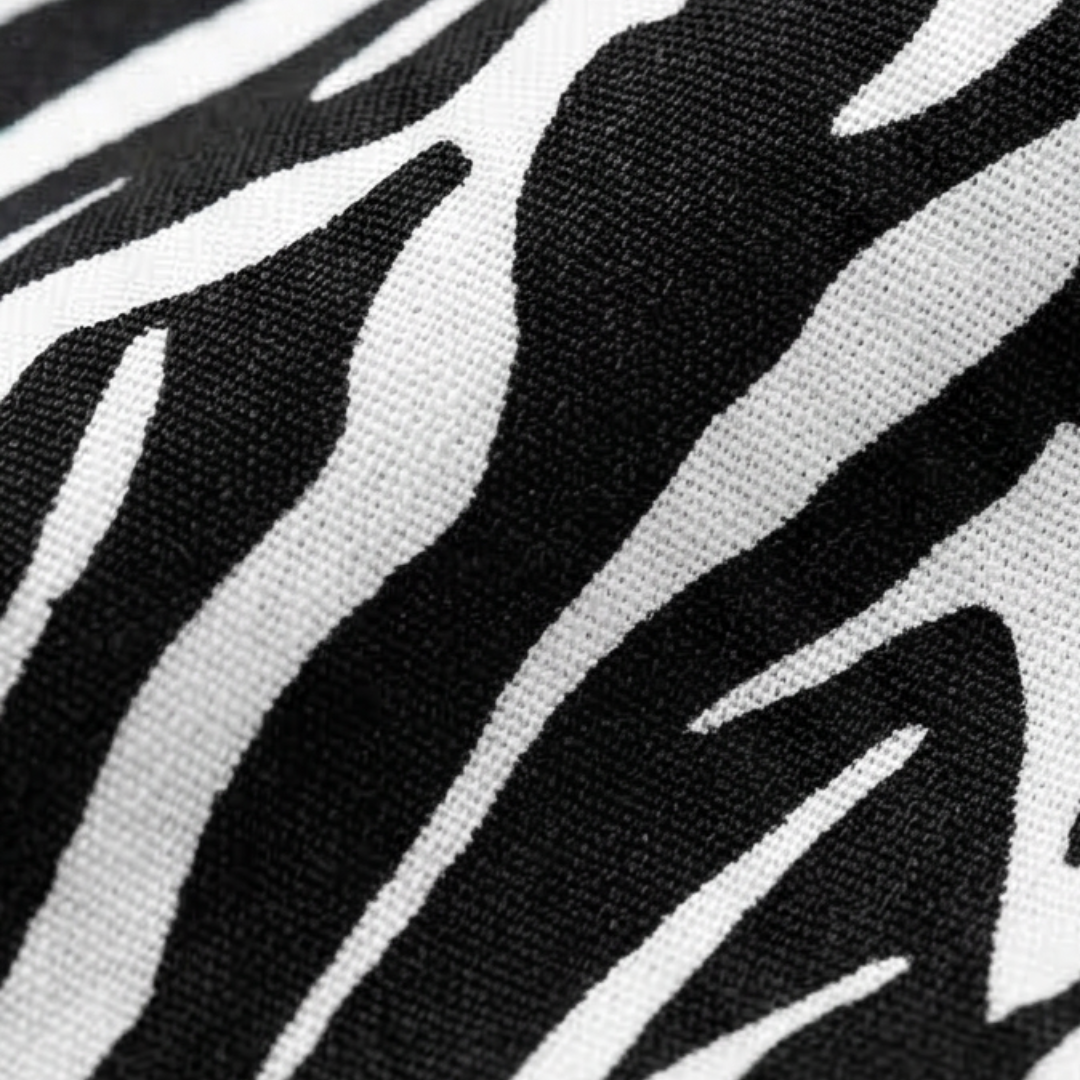 Patchwork Maxi Dress for Women - Zebra Print Color Block Dress
