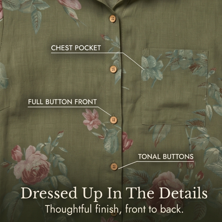 Rosalie™ – Floral Shirt Dress