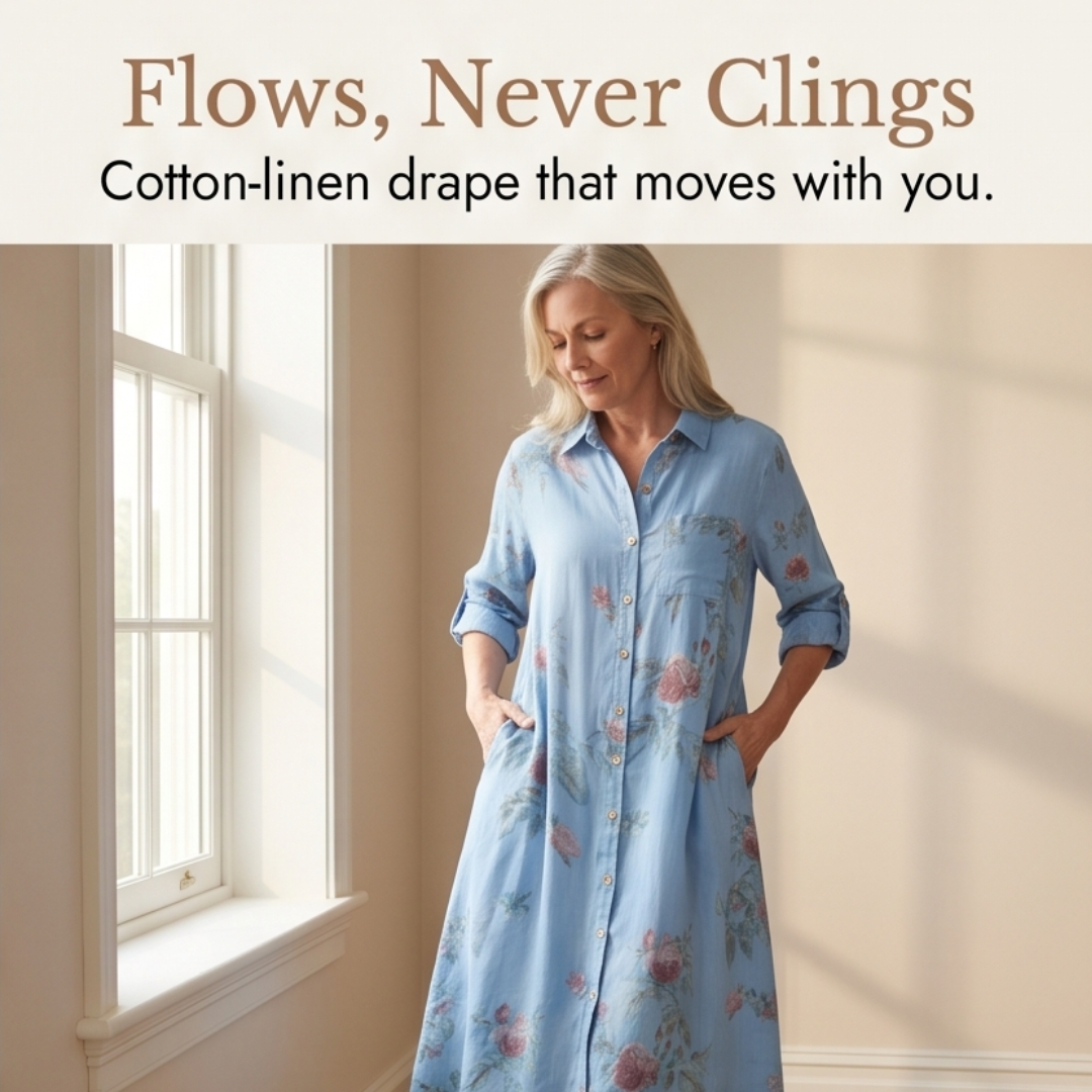 Rosalie™ – Floral Shirt Dress