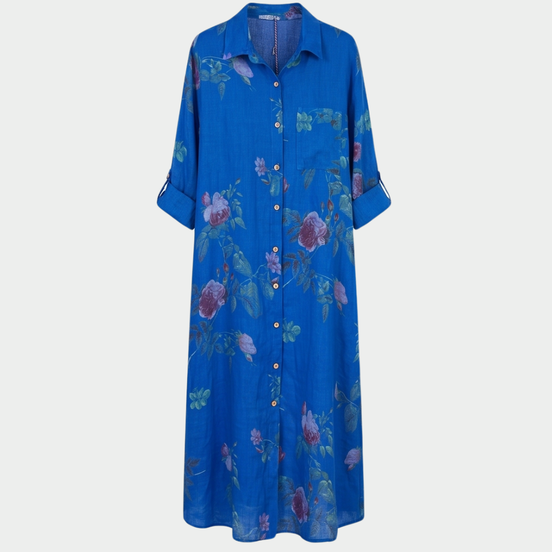 Rosalie™ – Floral Shirt Dress
