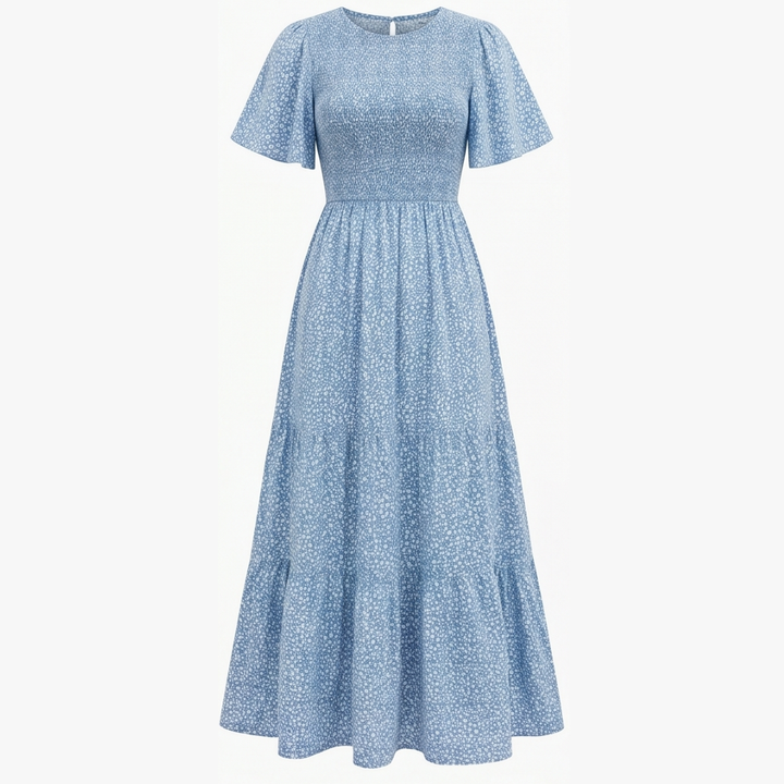 Florenza™ – Smocked Floral Maxi Dress for Spring