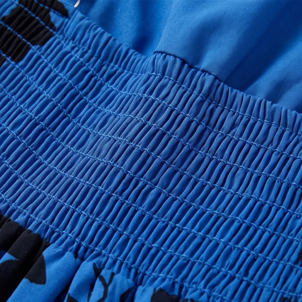 Vestido mini fruncido con lazo delantero para mujer, vestido de verano
