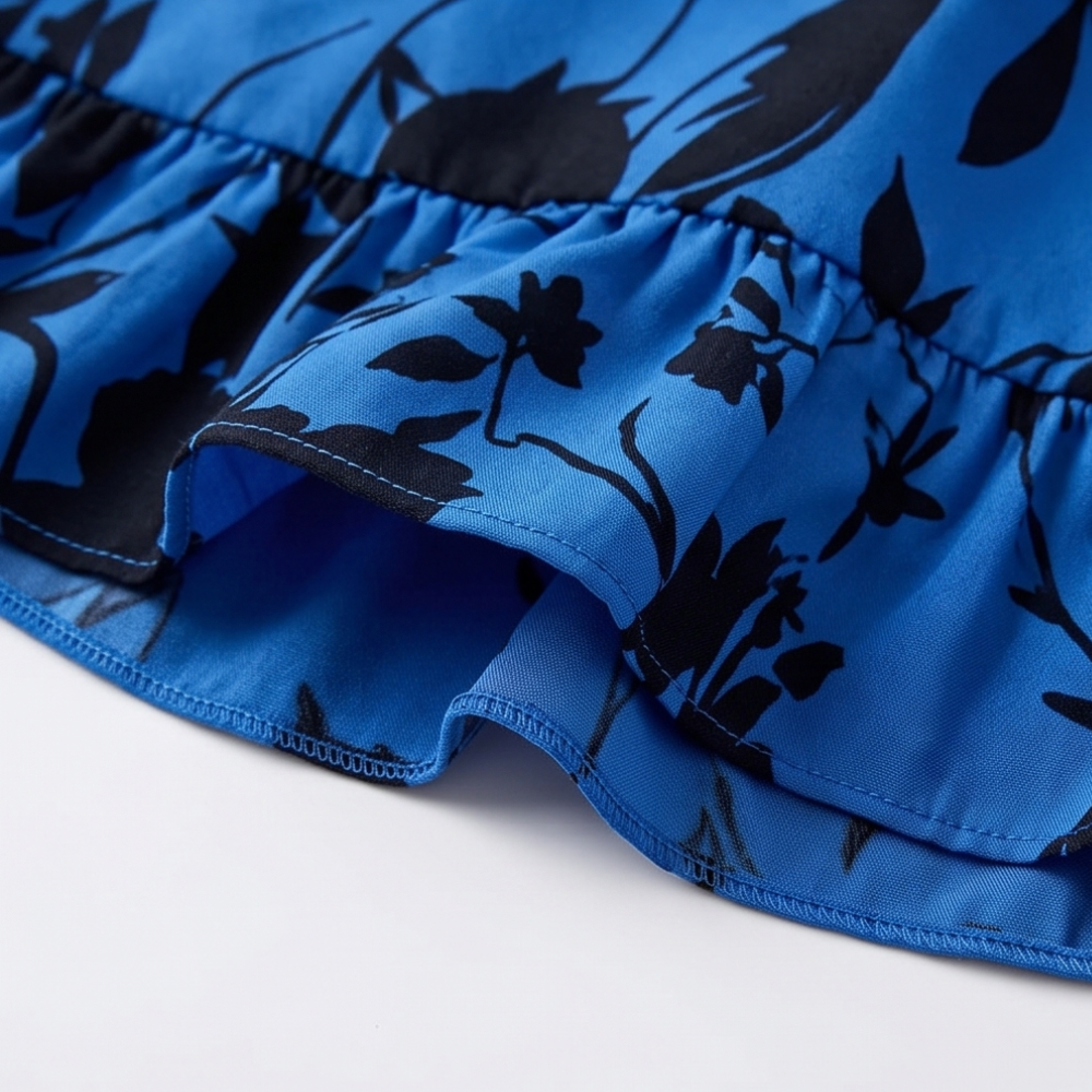 Vestido mini fruncido con lazo delantero para mujer, vestido de verano