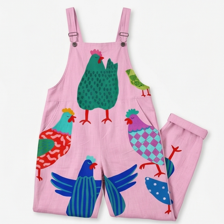 Mono bohemio de talla grande para mujer con estampado artesanal