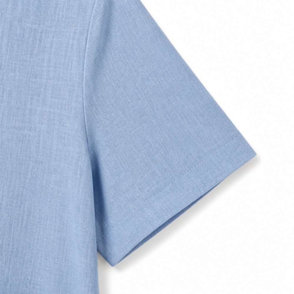 Cotton Linen Midi Dress - Comfortable Everyday Dress for Women