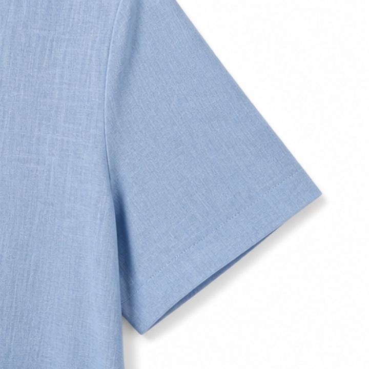 Cotton Linen Midi Dress - Comfortable Everyday Dress for Women