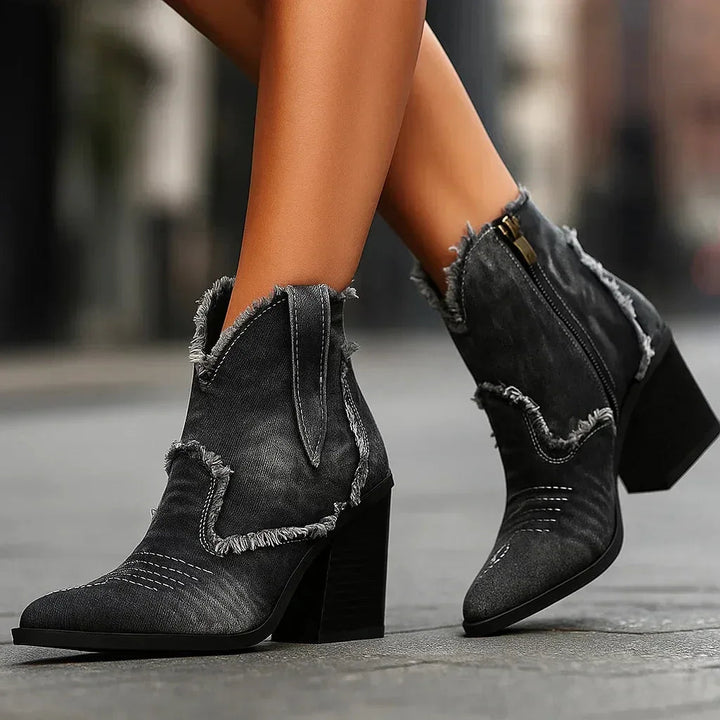 DAKOTA LYNN DENIM BOOTS