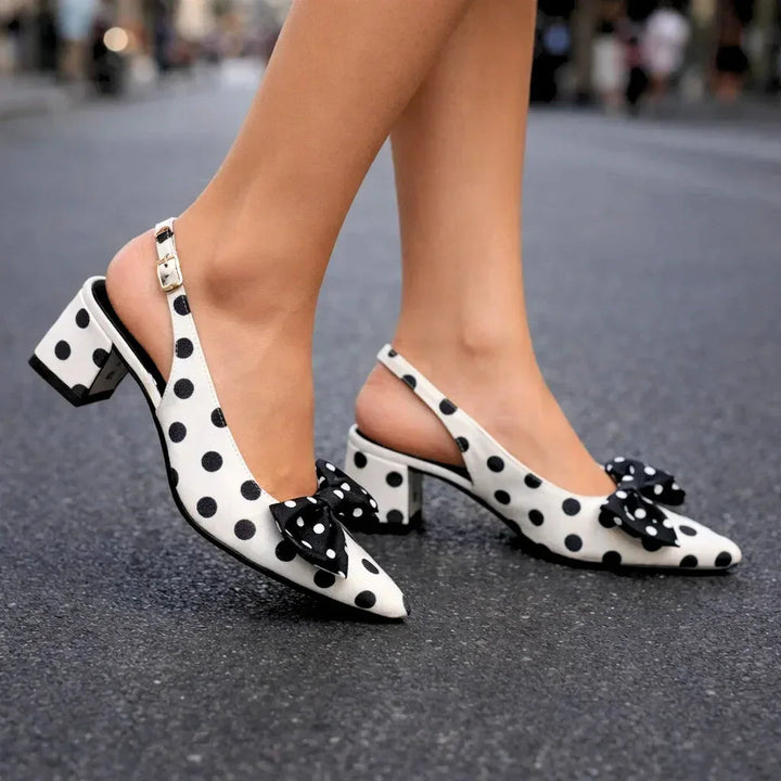 AMARA POLKA-BOW HEELS