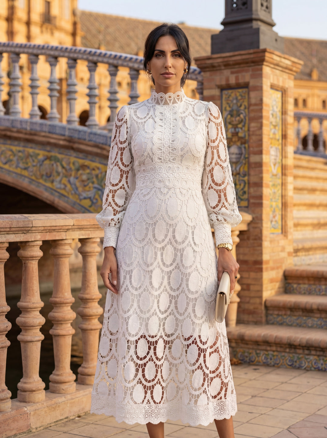 Carmona | Langärmeliges Rollkragenkleid