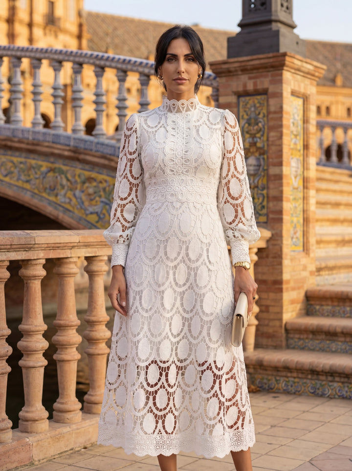 Carmona | Langärmeliges Rollkragenkleid