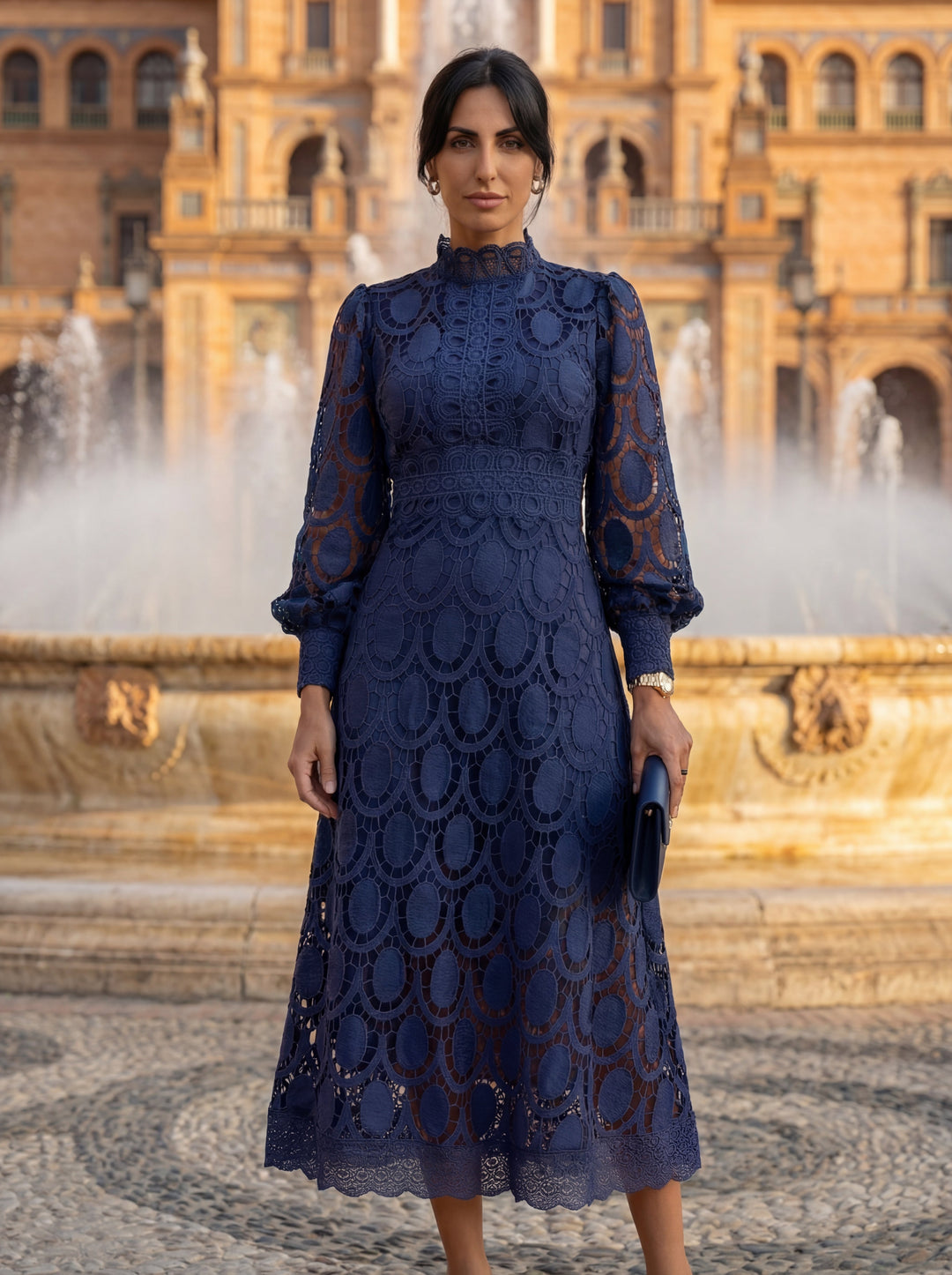 Carmona | Langärmeliges Rollkragenkleid