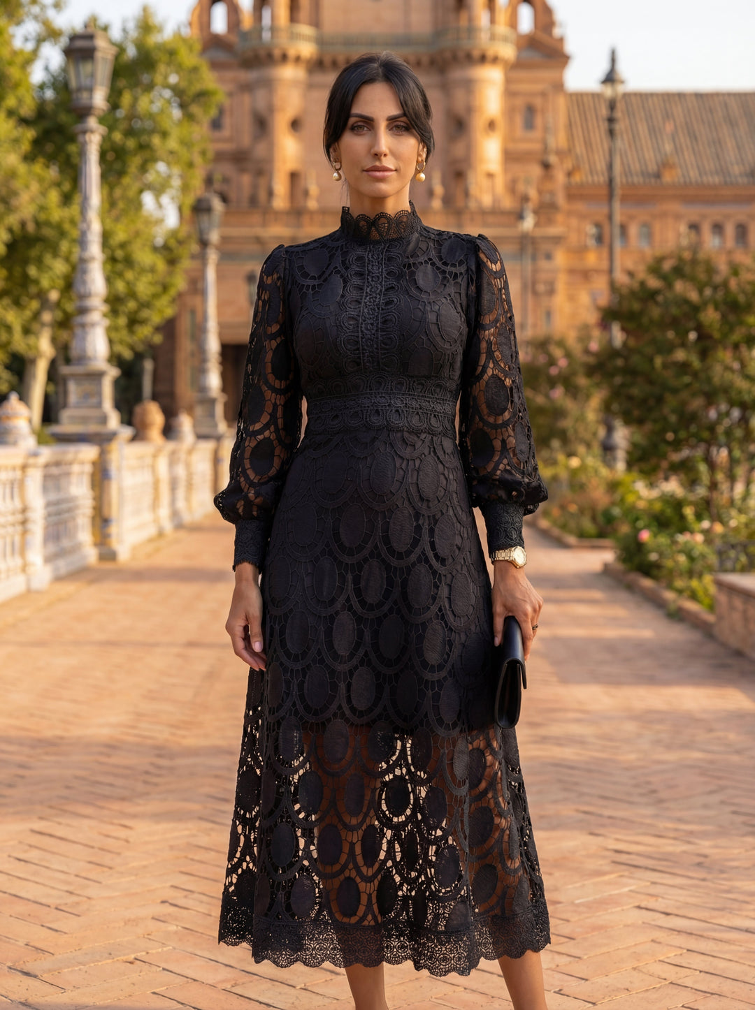 Carmona | Langärmeliges Rollkragenkleid