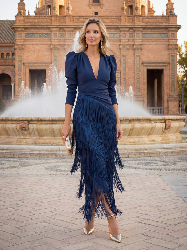 Fransen | Rundes Kleid