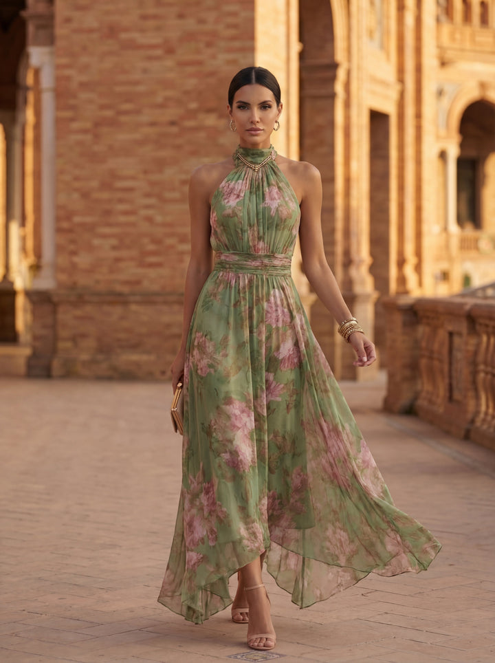 Olivia | Chiffon-Maxikleid