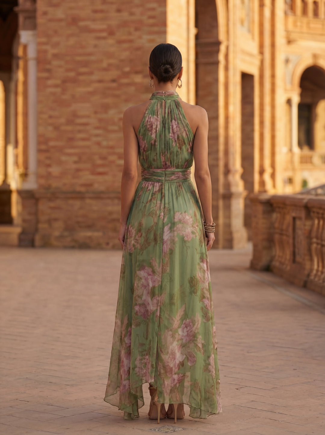 Olivia | Chiffon-Maxikleid
