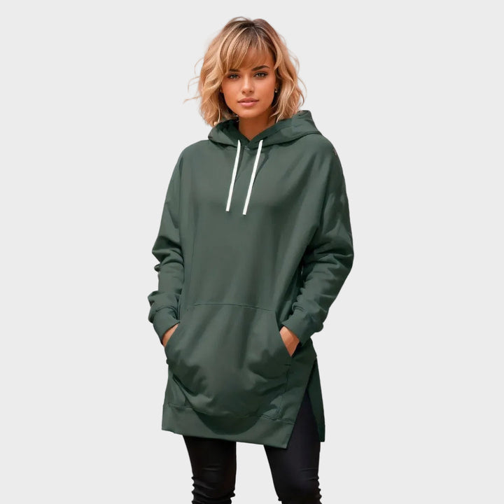 Rhea | Long Dress with Hood