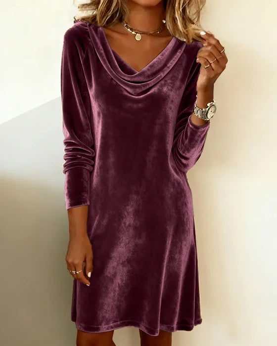 Lunori™ | Vestido de terciopelo Frosina