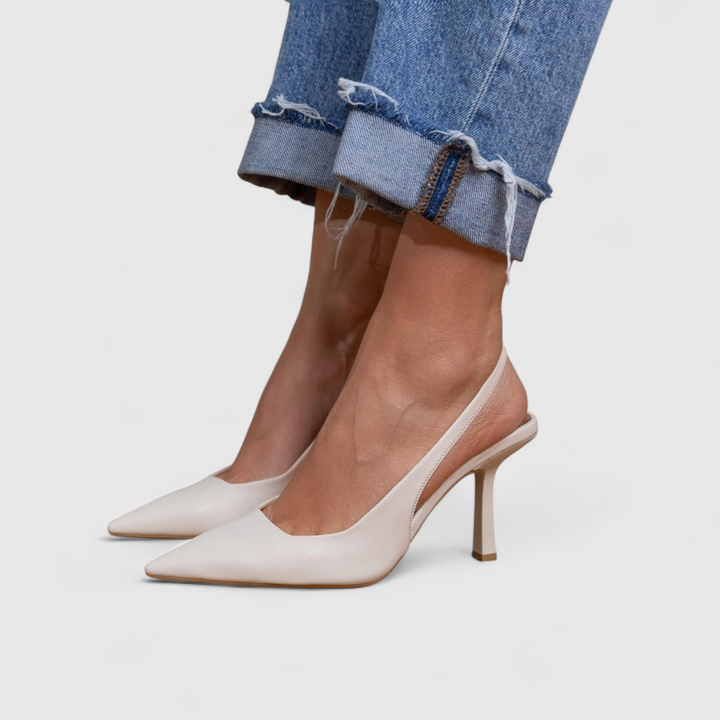 Orthopedic Heels for Women - Comfortable Pointed Toe Slingback Pumps