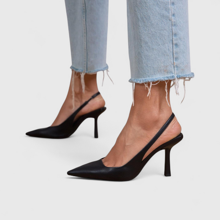 Orthopedic Heels for Women - Comfortable Pointed Toe Slingback Pumps