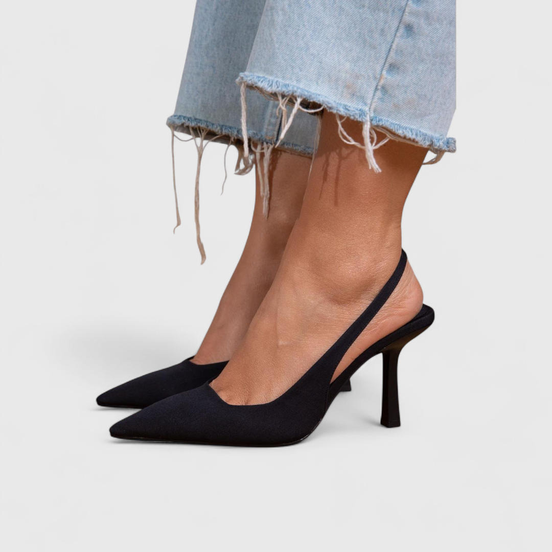 Orthopedic Heels for Women - Comfortable Pointed Toe Slingback Pumps