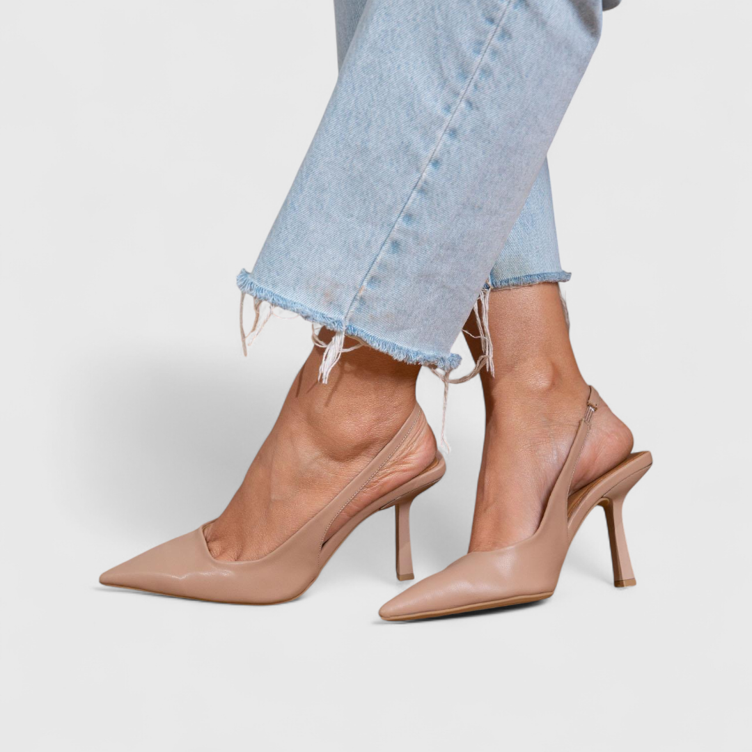 Orthopedic Heels for Women - Comfortable Pointed Toe Slingback Pumps