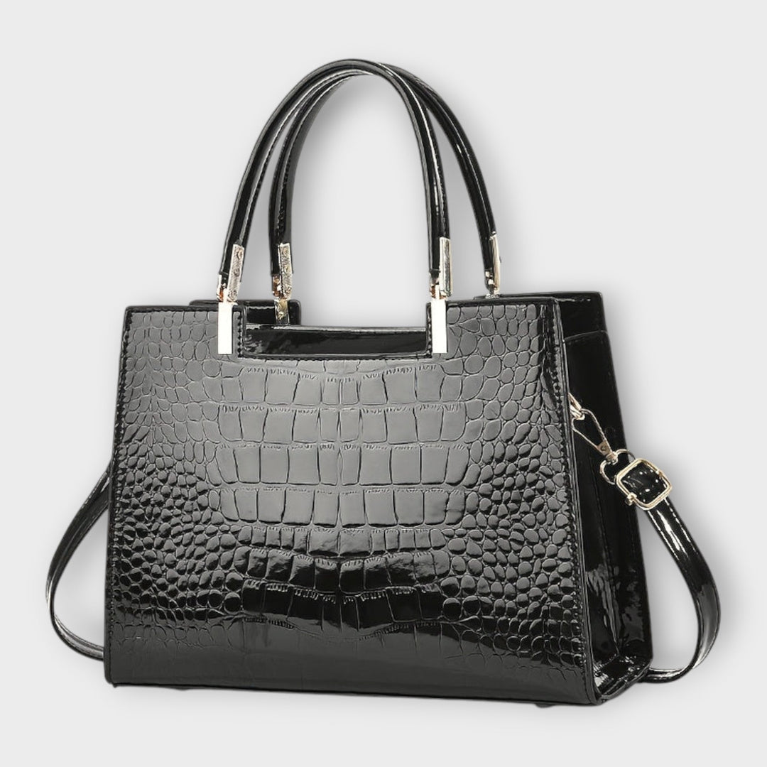 Erain - Sac en cuir de crocodile brillant