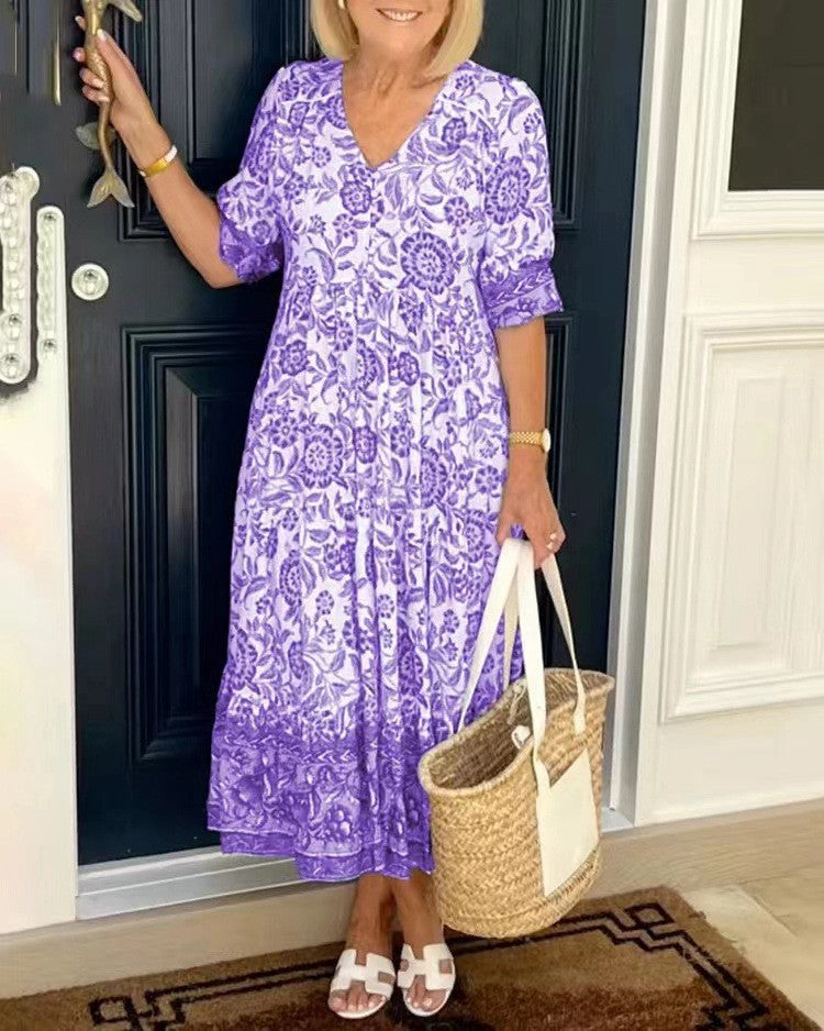 Brandi | Graceful V-Neck Floral