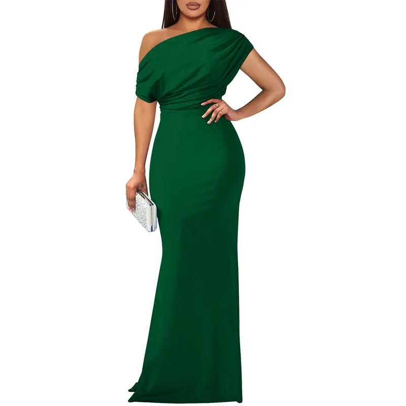 ROSELYN – Elegantní večerní šaty s odhalenými rameny a přiléhavým střihem