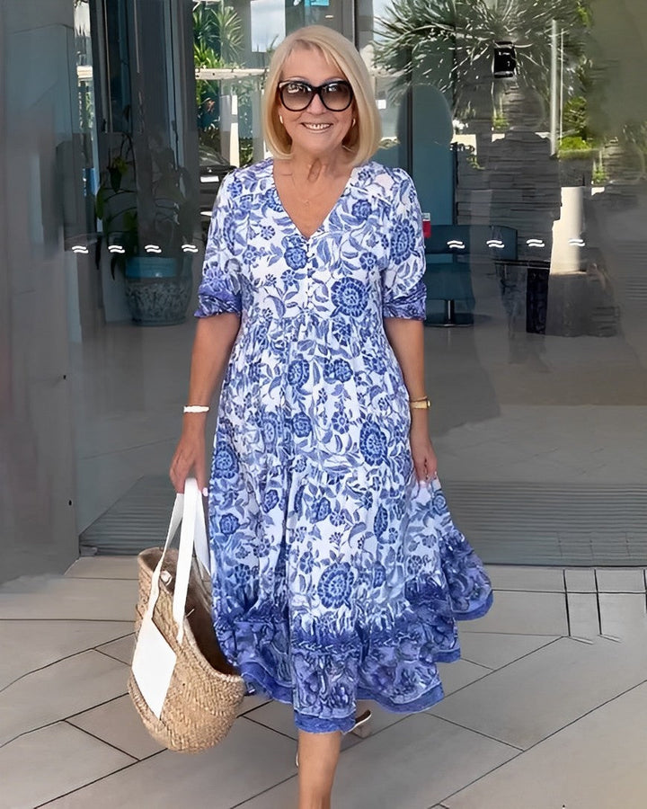 Brandi | Graceful V-Neck Floral