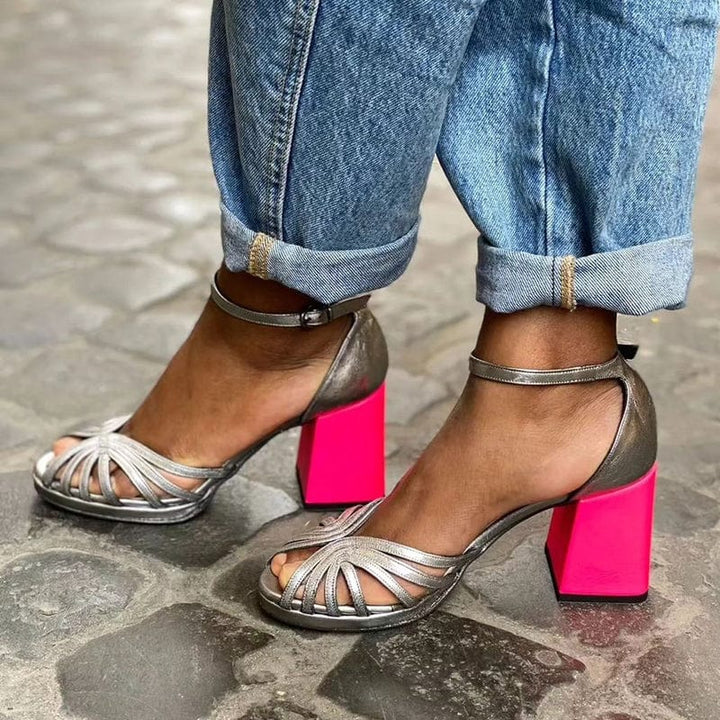 Isabella | Tacones bloque neón