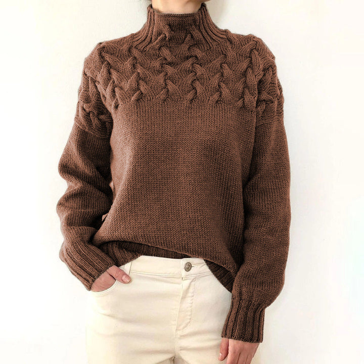 Elena | Cuello Alto Tejido y Cálido