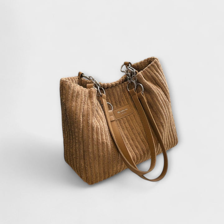 Xella - Sac à bandoulière en velours côtelé doux