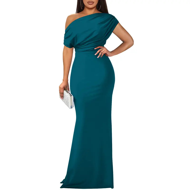 ROSELYN – Elegantní večerní šaty s odhalenými rameny a přiléhavým střihem