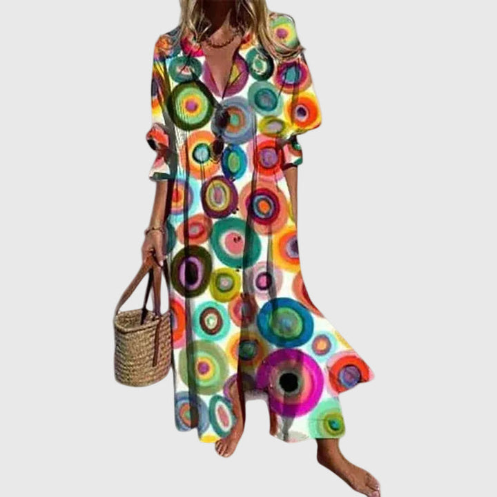 Minerva | Elegant Bohemian Maxi Dress