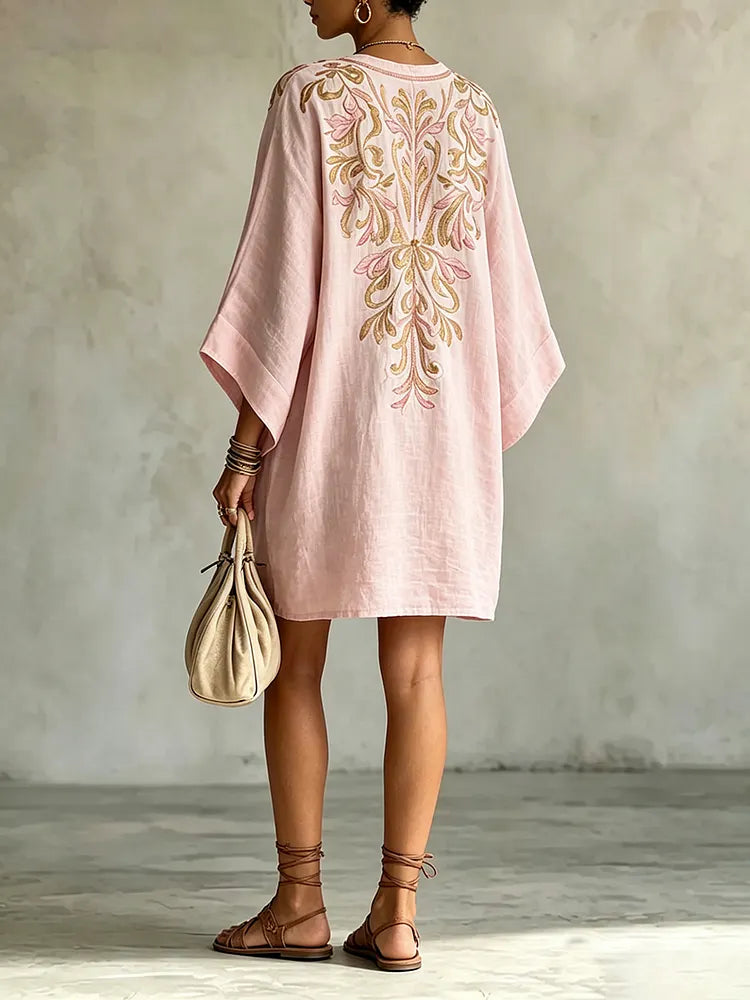 Ottilie™ | Vestido suave con escote en V y estampado floral