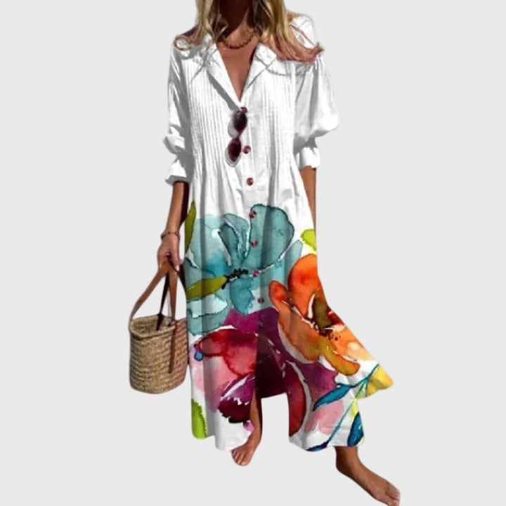Minerva | Elegant Bohemian Maxi Dress