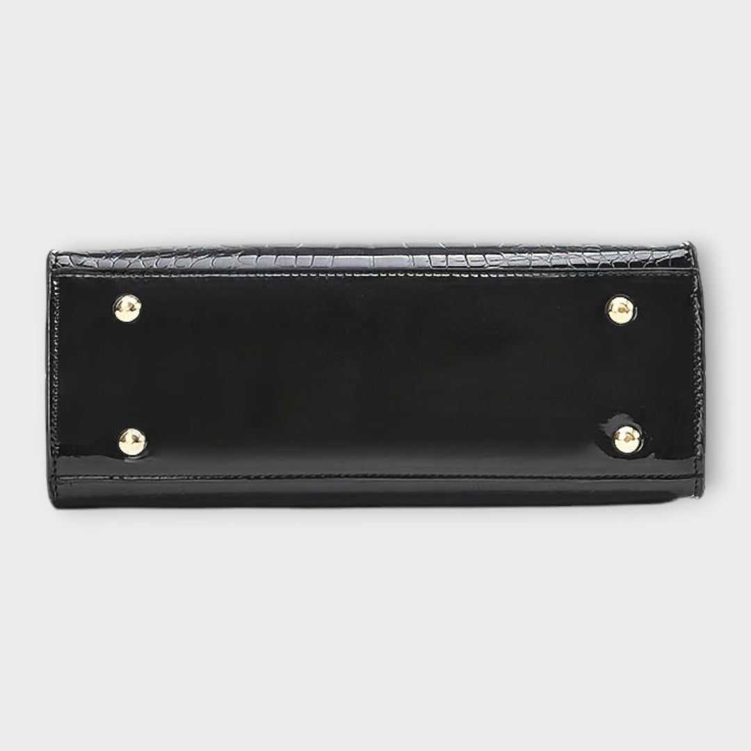 Erain - Sac en cuir de crocodile brillant
