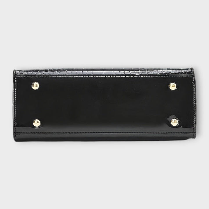 Erain - Sac en cuir de crocodile brillant
