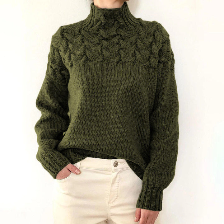 Elena | Cuello Alto Tejido y Cálido