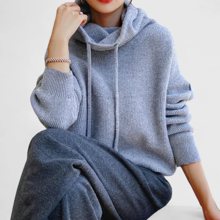 Leonie | Sudadera con Capucha de Punto Acogedora