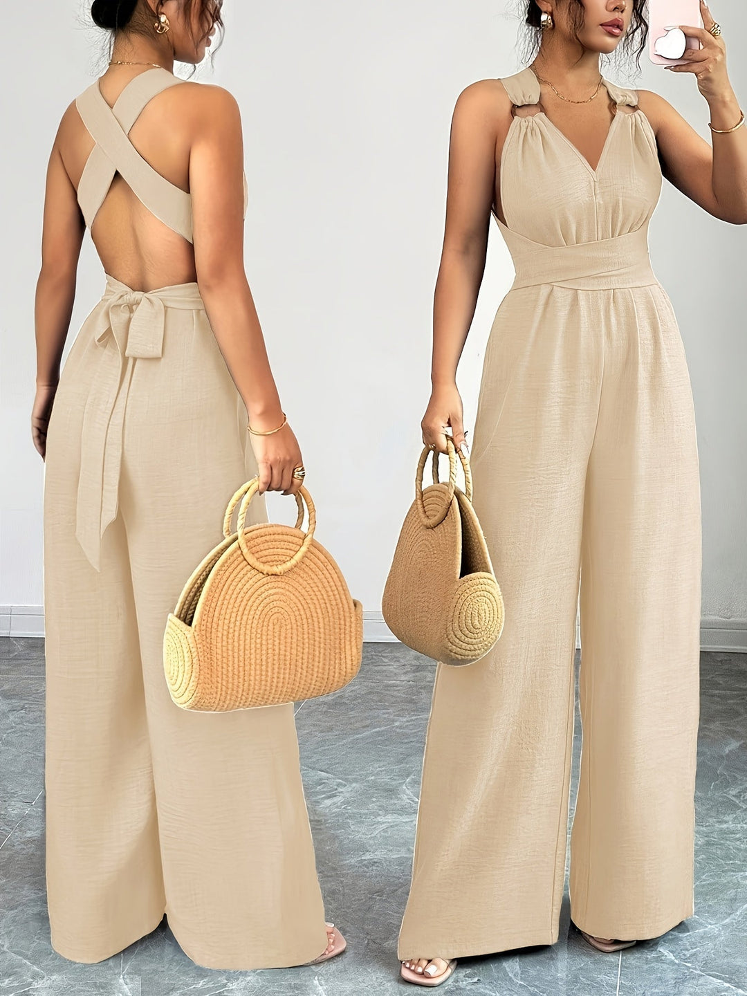 Emily | Tuta elegante in lino e cotone