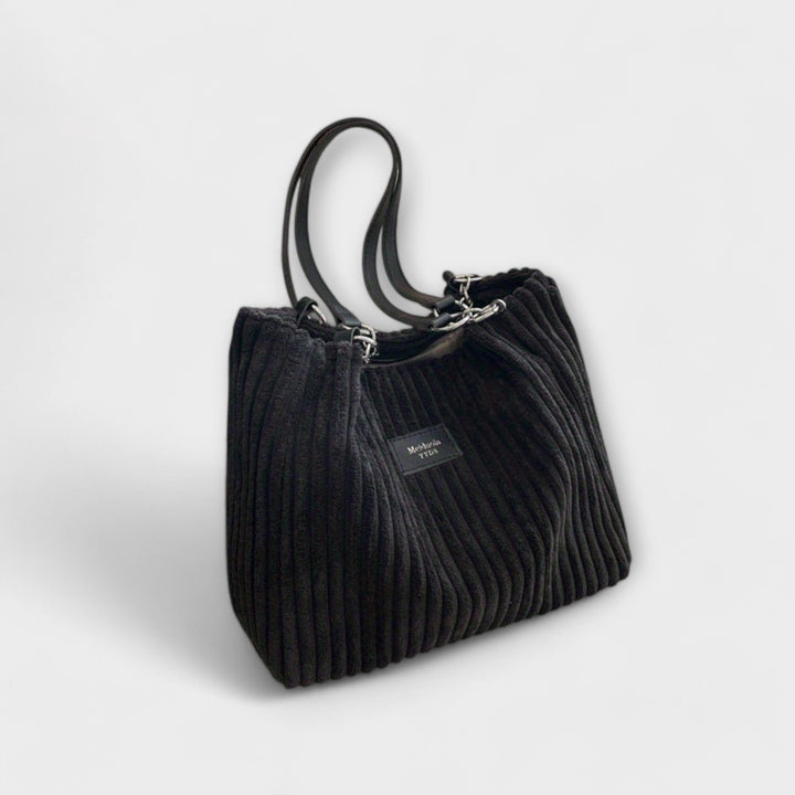 Xella - Sac à bandoulière en velours côtelé doux