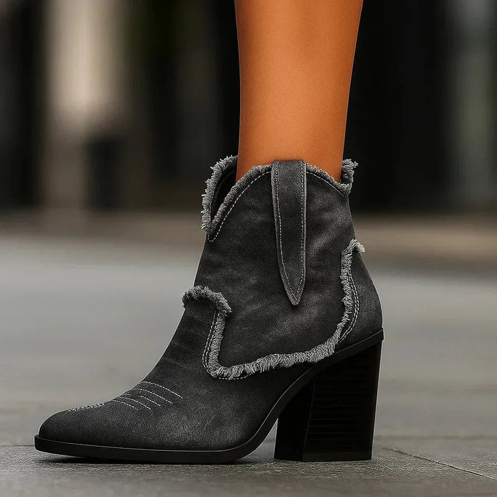 DAKOTA LYNN DENIM BOOTS