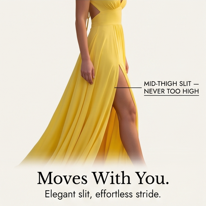 Florenza™ – Flowing V-Neck Maxi Dress
