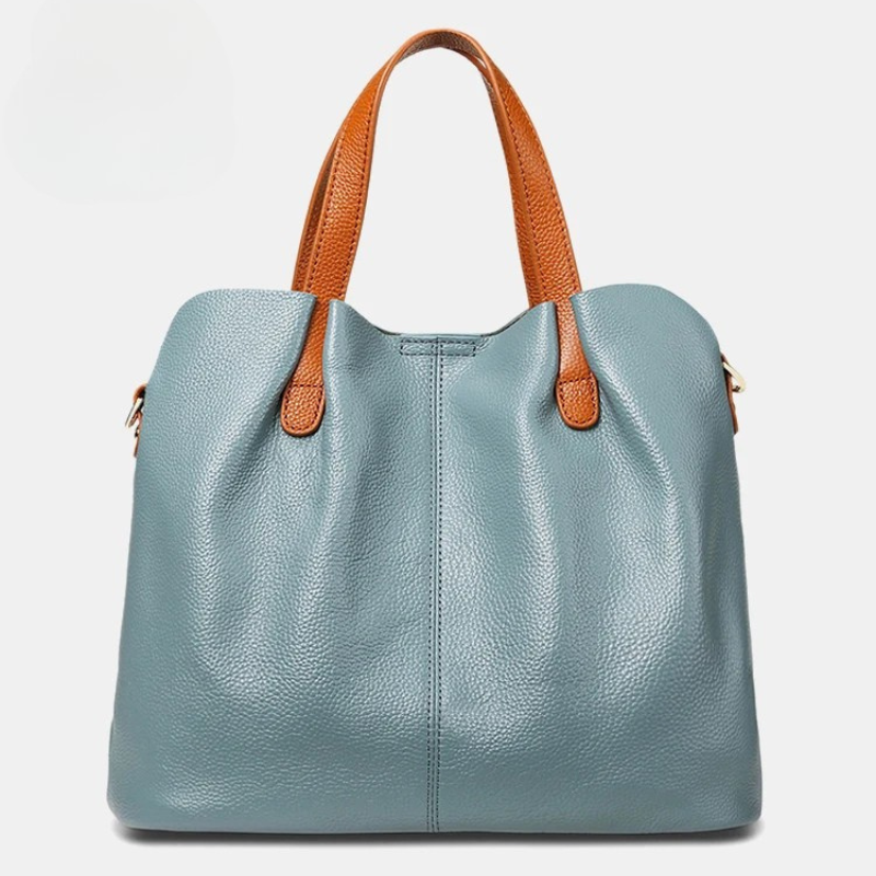 Alana | Sacs à main en cuir véritable, cuir de vachette de première couche, grain litchi, sac à main pour femme