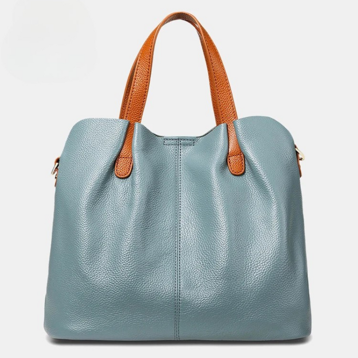 Alana | Sacs à main en cuir véritable, cuir de vachette de première couche, grain litchi, sac à main pour femme