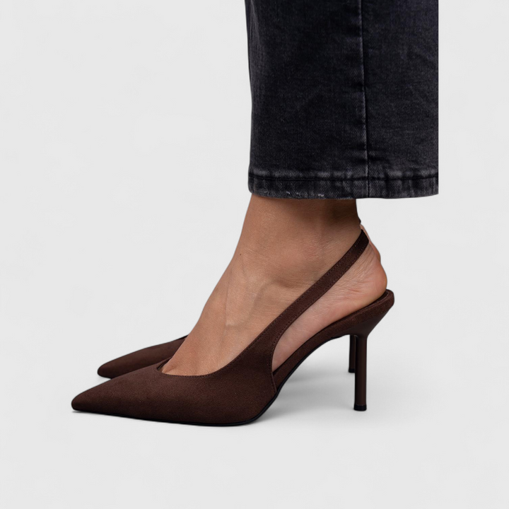 Orthopedic Heels for Women - Comfortable Pointed Toe Slingback Pumps