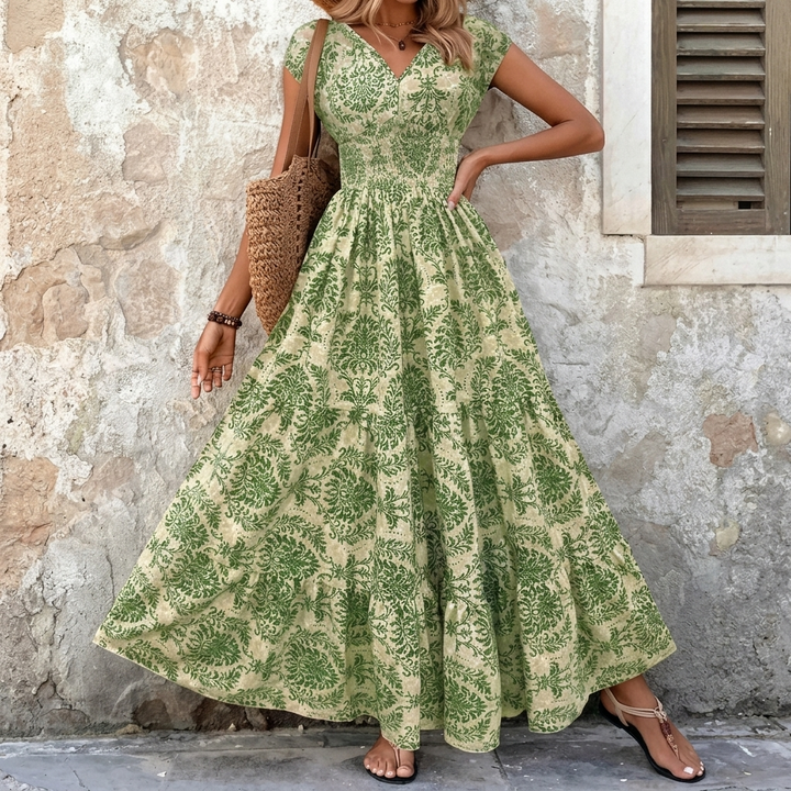 Florenza™ – Smocked Floral Maxi Dress