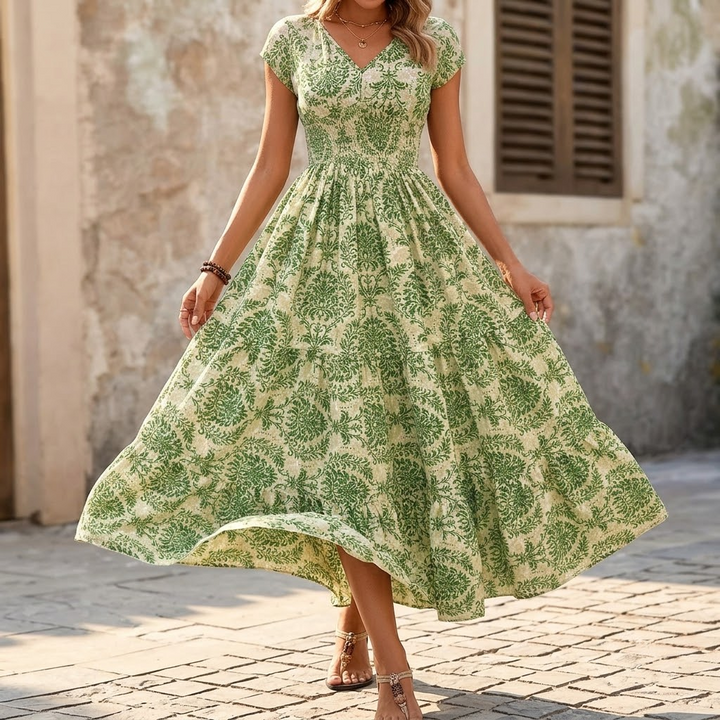 Florenza™ – Smocked Floral Maxi Dress