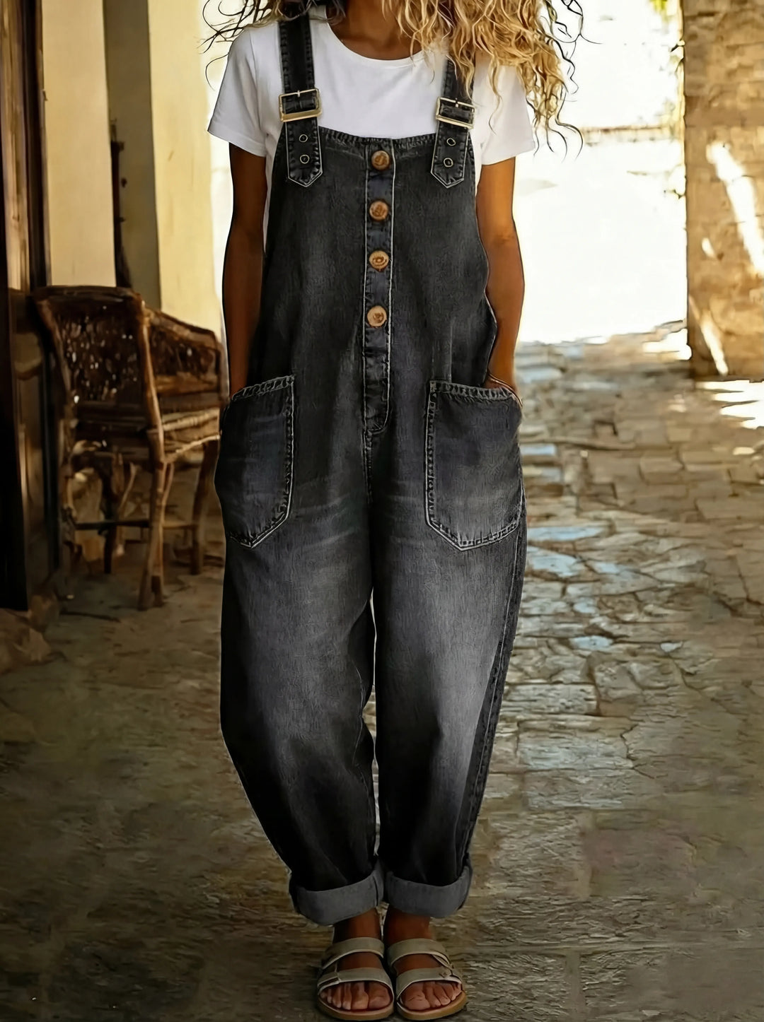 Rocio™ - Versatile Adjustable Buckle Denim Overall